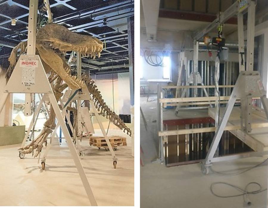 Flytt av T-rex. Flytt av T-rex.